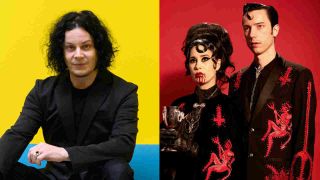 A composite photograph of Jack White and Twin Temple
