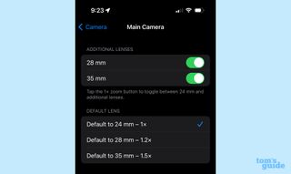 iPhone 15 pro lens sizes