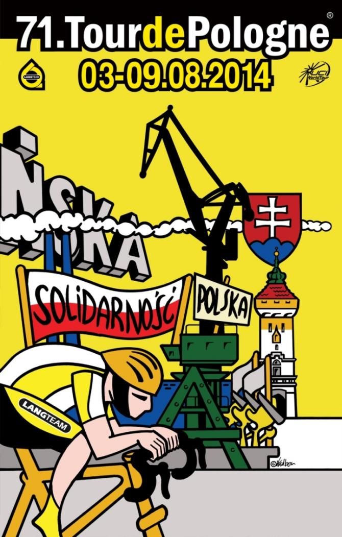 A poster of the 2014 Tour of Poland