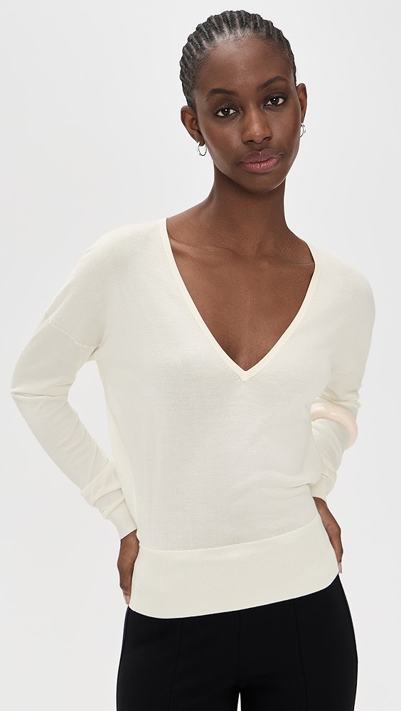 Renggli Silk Cashmere V Neck Sweater