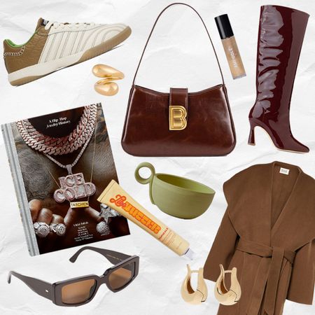 a black-owned gift guide depicted in a collage of holiday gift ideas from Black-founded brands 