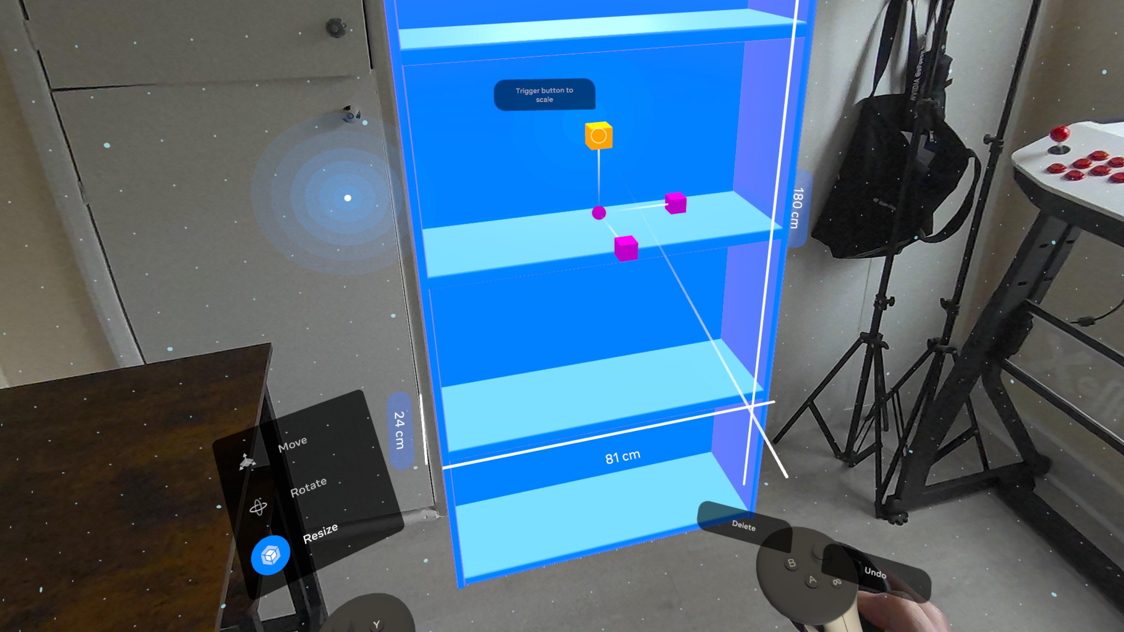 Meta Quest 3 Layout app 