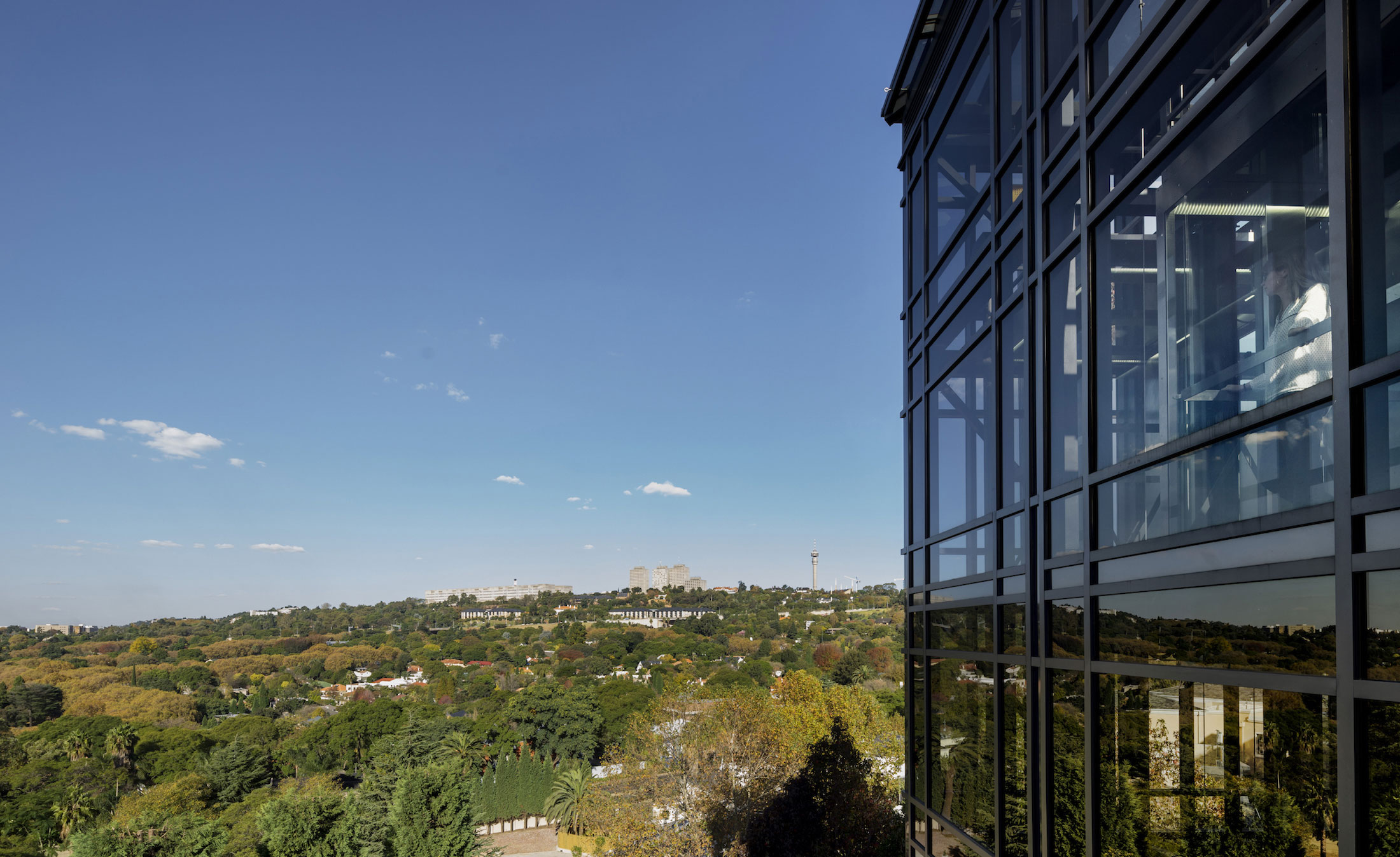 Exterior view of the Flames and View Restaurant in Johannesburg, South-Africa