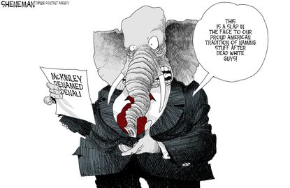 Editorial cartoon Denali Republican