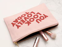 'You Look Lovely Today' Blush Pink Pouch | £22 at Not on the High Street