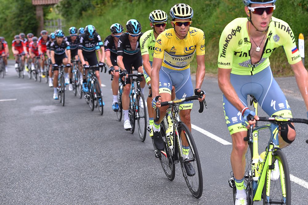 Stage 2 of the Criterium du Dauphine with Alberto Contador still leading