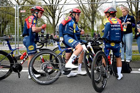 Lidl-Trek riders at a recent race in 2026