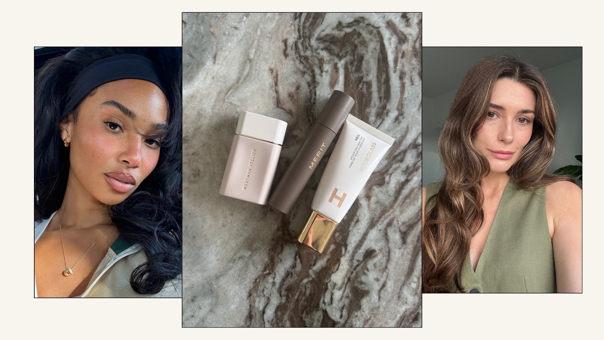 Graphic of the best natural-looking foundations and selfies