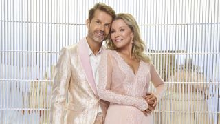 Cheryl Ladd and Louis Van Amstel pose in a promo image for Dancing with the Stars season 31