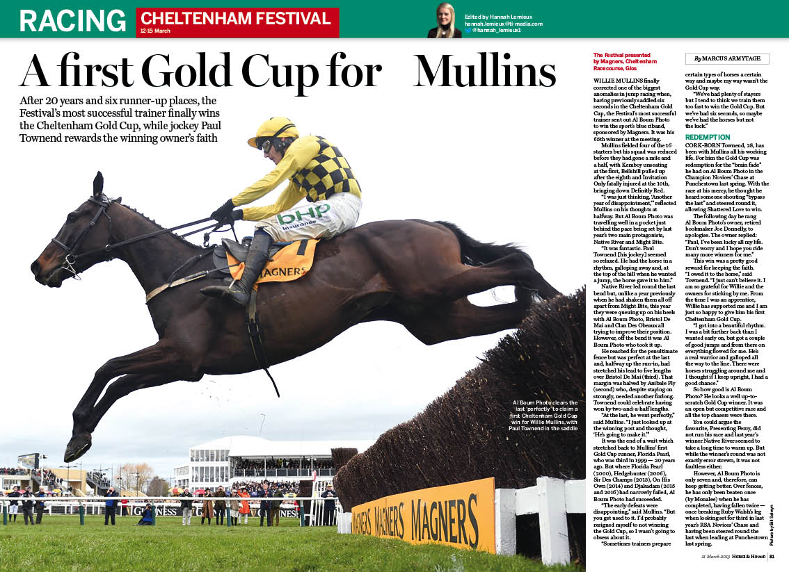 RA 2pp CHELT Gold Cup [21 Mar]