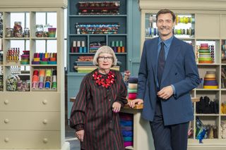 The Great British Sewing Bee 2024 judges Esme and Patrick.