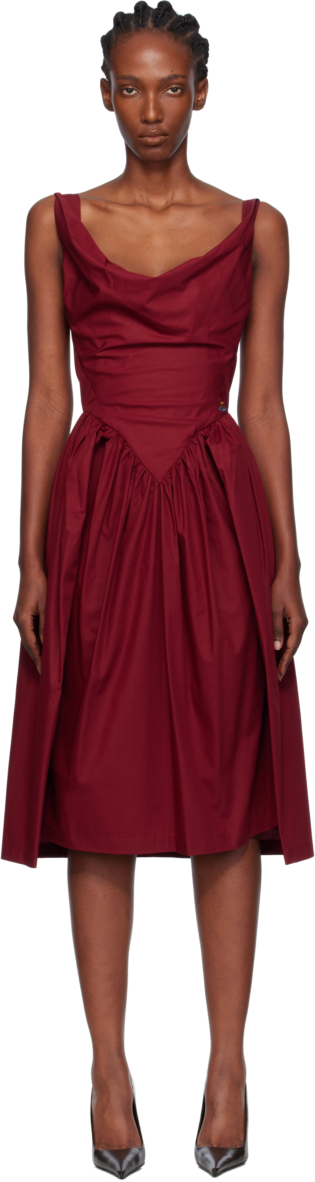 Burgundy Sunday Midi Dress