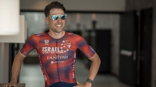 Davide Cimolai shows off his new Israel Start-Up Nation kit ahead of the Giro d'Italia