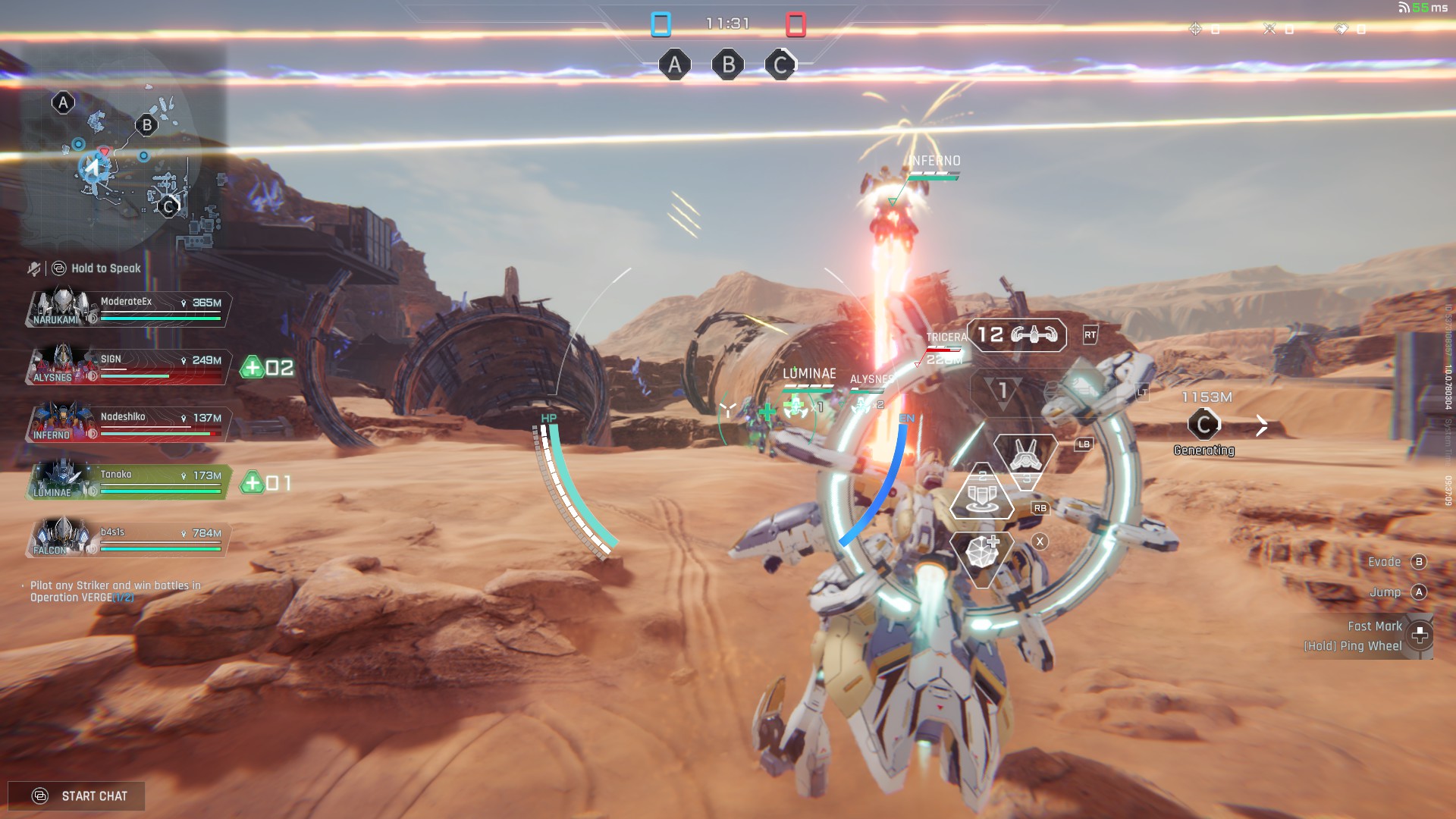 Lasers fly in Mecha Break