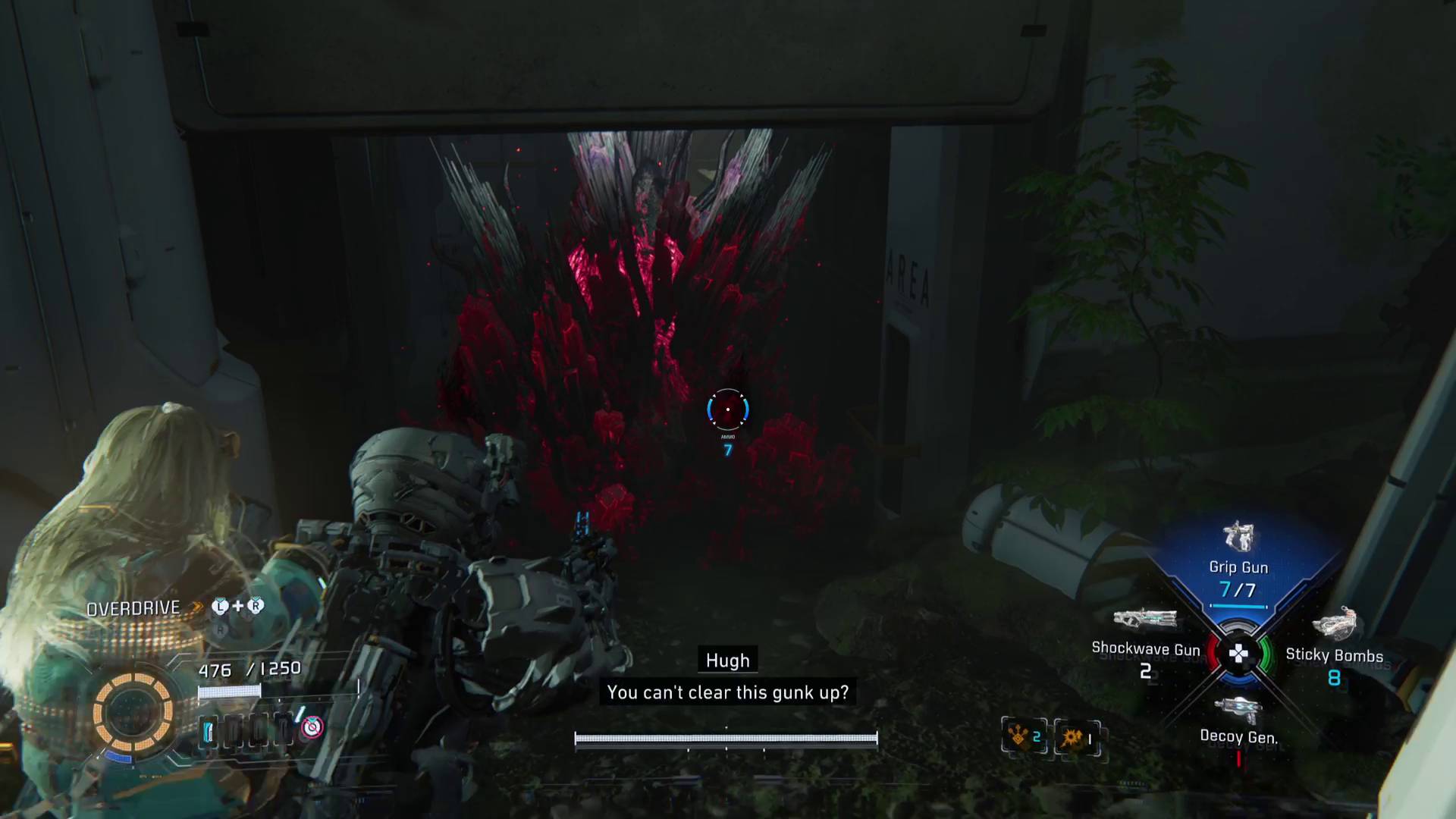 Pragmata red crystals in Terra Dome forest