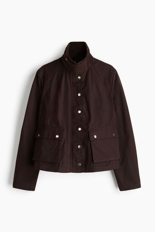 Corduroy-Collar Jacket