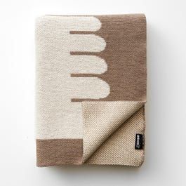 Dove Natural Knit Throw Blanket