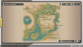 Pokemon Legends: Arceus map