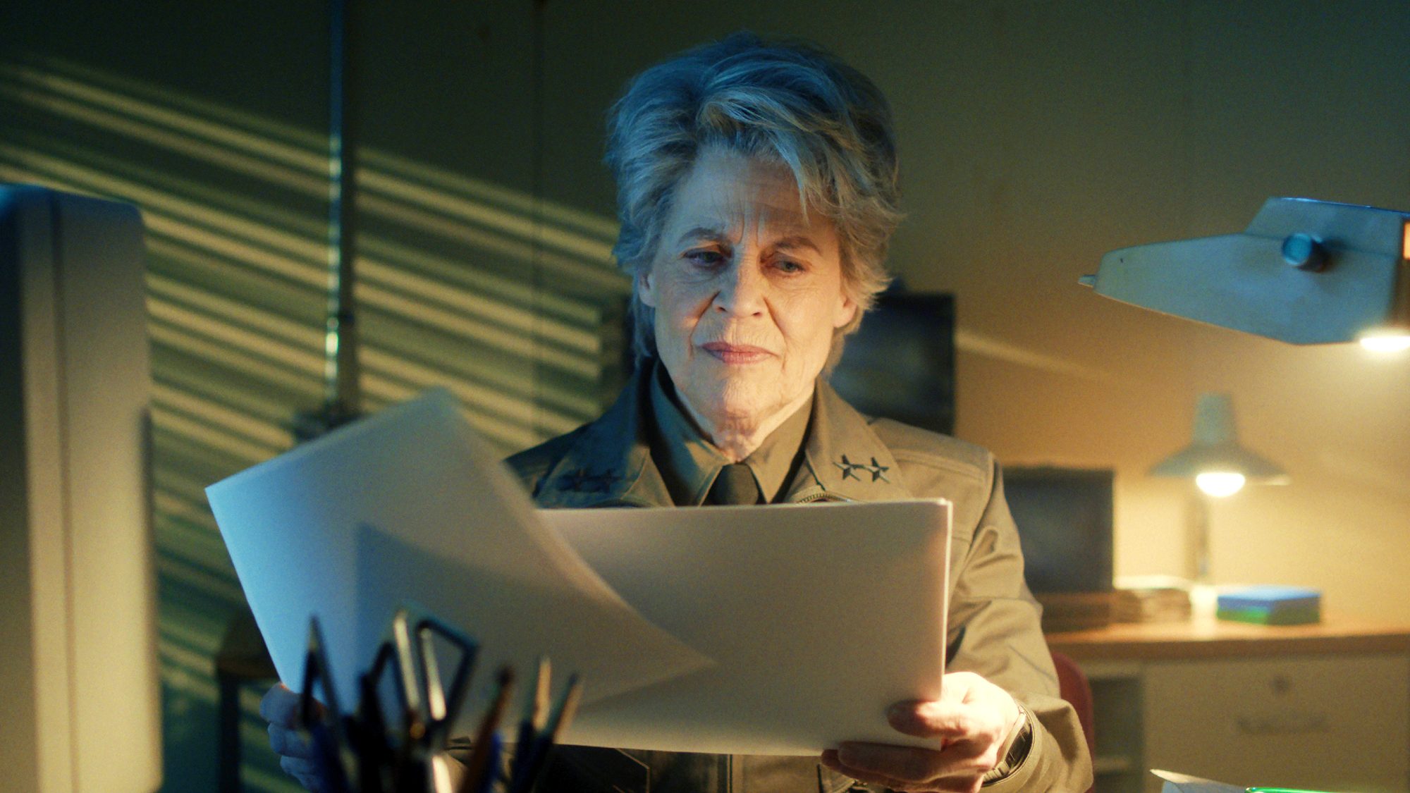 Linda Hamilton as Dr Kay in Stranger Things season 5