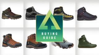 Collage of the best hiking boots