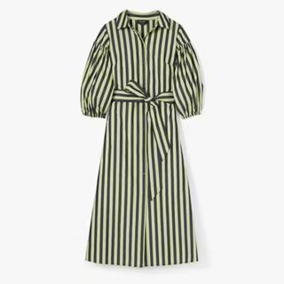 A cutout of a striped shirt dress by Kate Spade