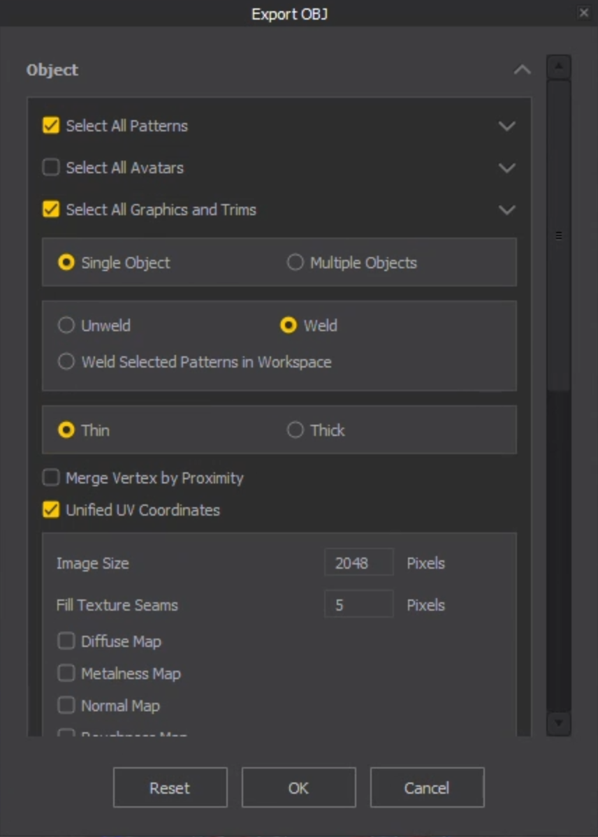 Reallusion settings