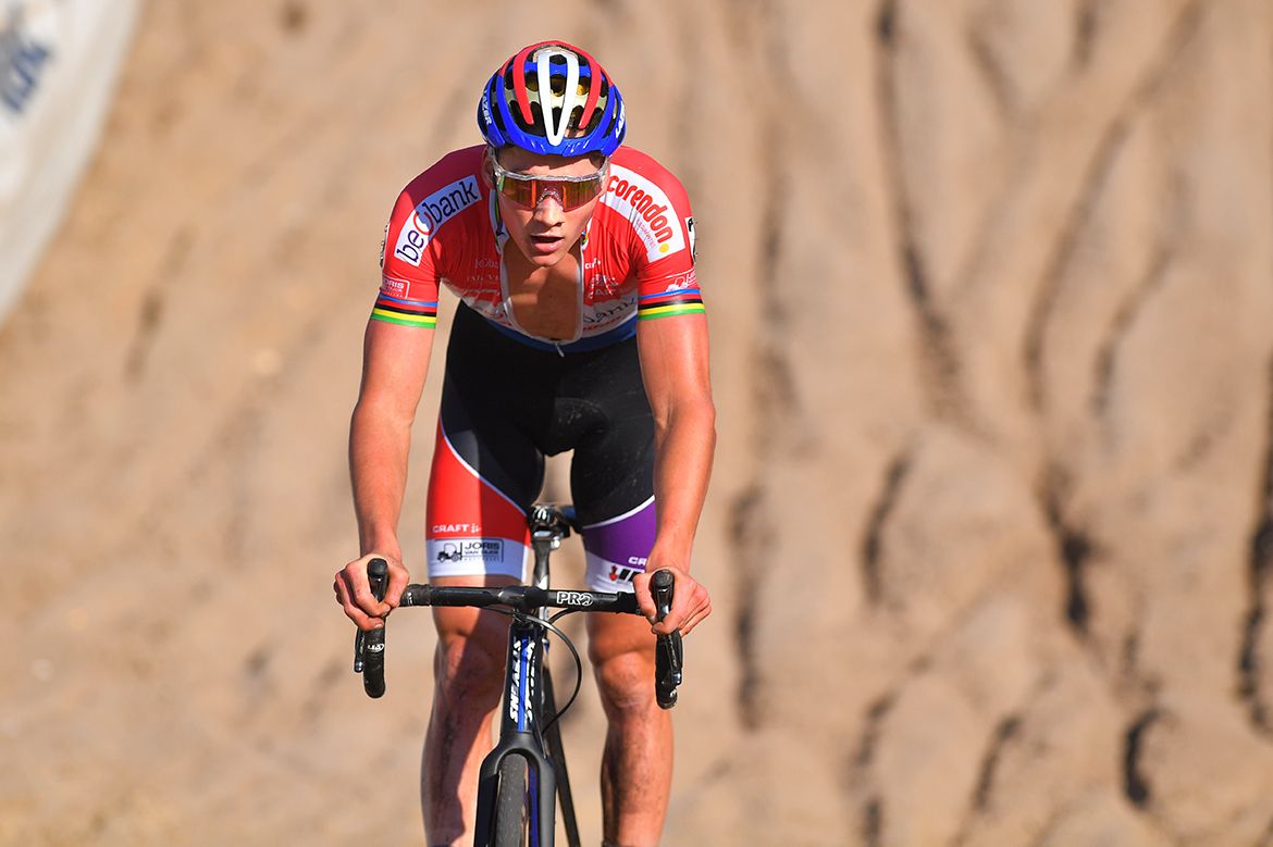 Mathieu van der Poel on his way to a Zonhoven victory