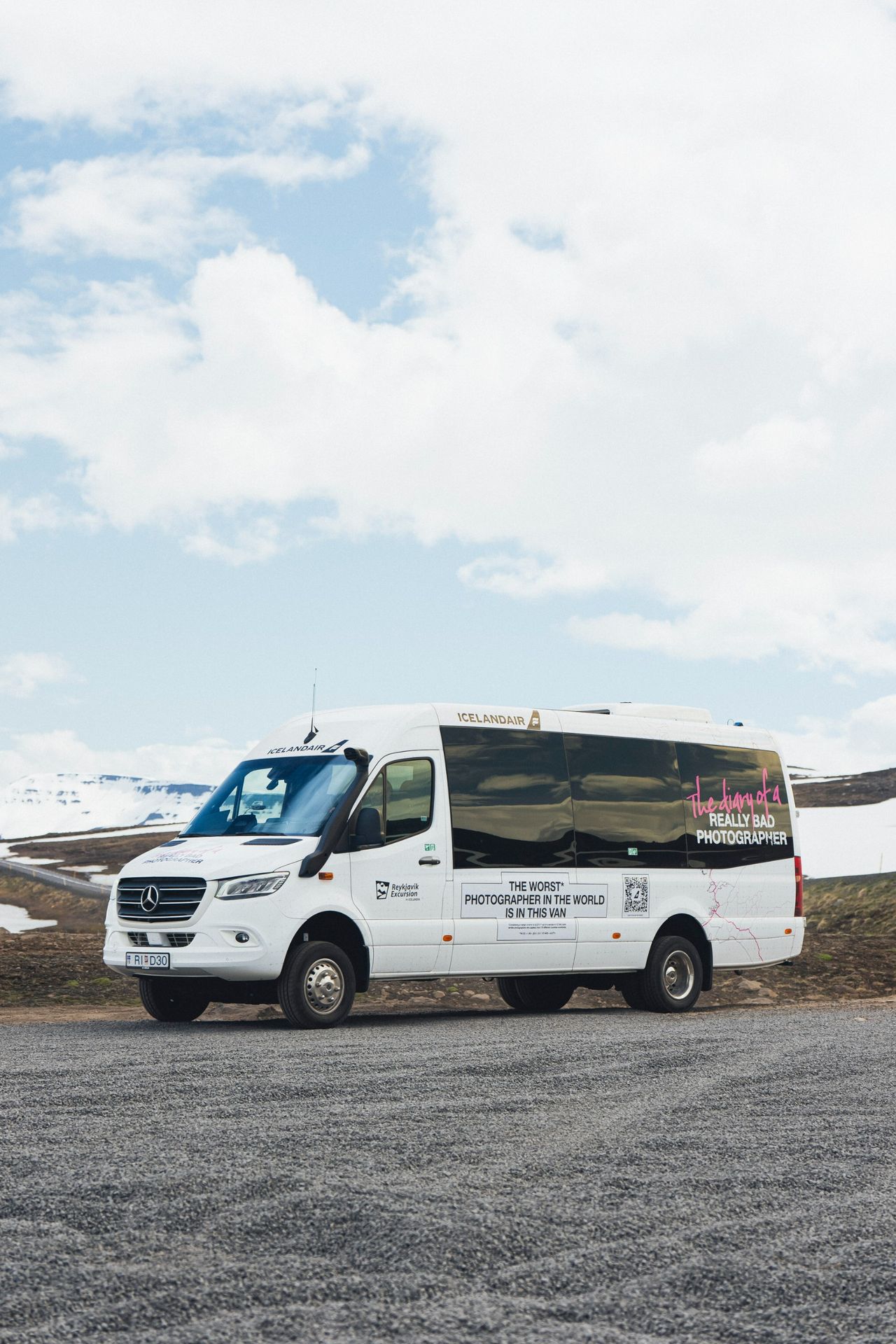 A photo from Icelandair's Really Bad Photographer competition, taken by the winner Blanche Mortemard