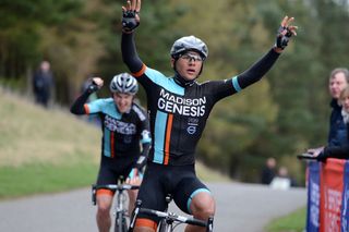 Alex Peters wins stage one of the 2014 Tour of the Reservoir
