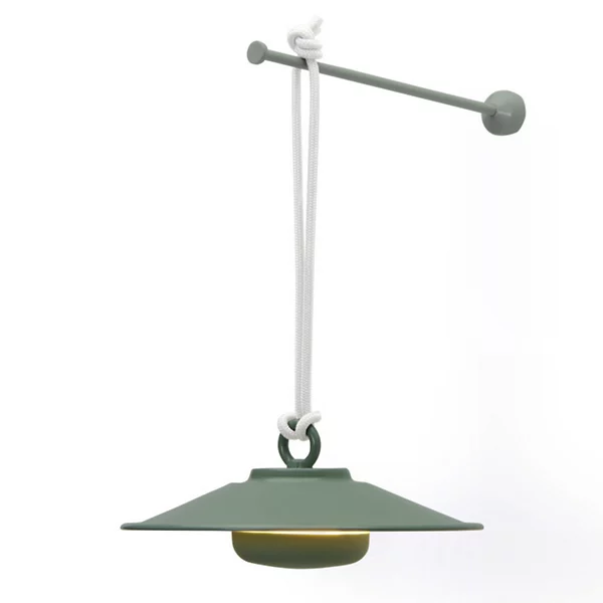 hanging pendant light in green