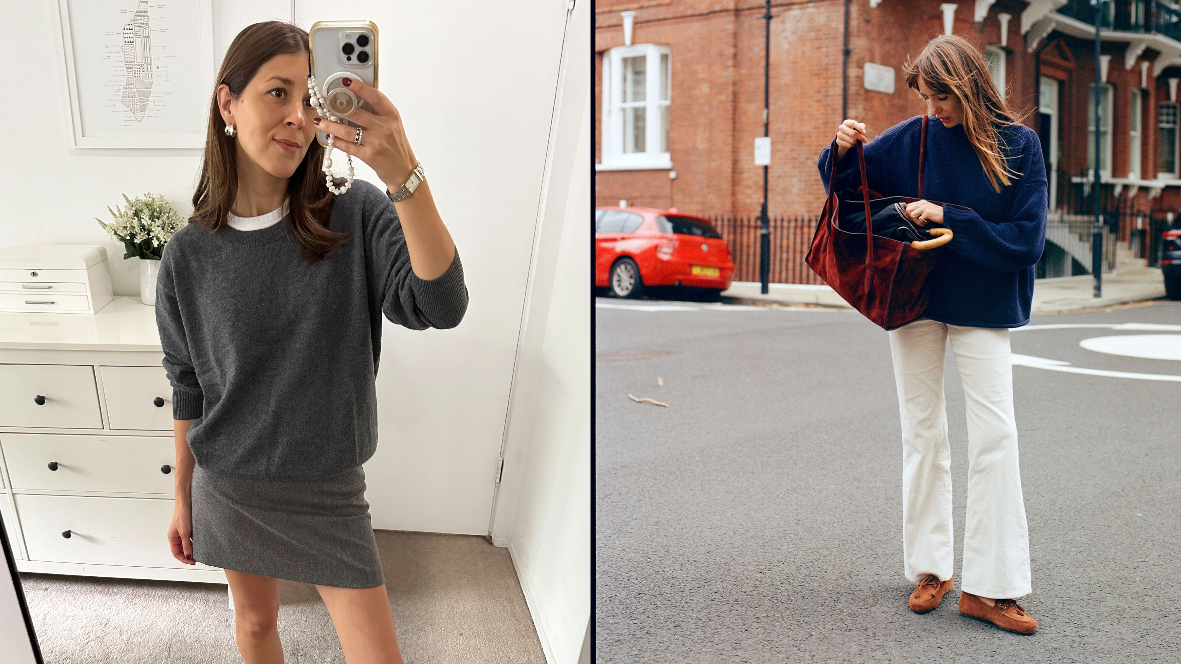 Women in J.Crew sweaters 