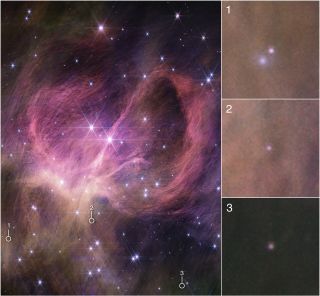 The three brown dwarfs seen by the JWST and their locations in IC 348