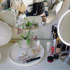 @eggcanvas beauty products on a dressing table