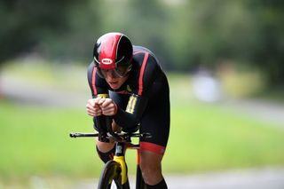 Ryan Perry took third in the elite men's TT