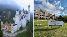 L-Neuschwanstein Castle, R- the location of Kellerman's from Dirty Dancing