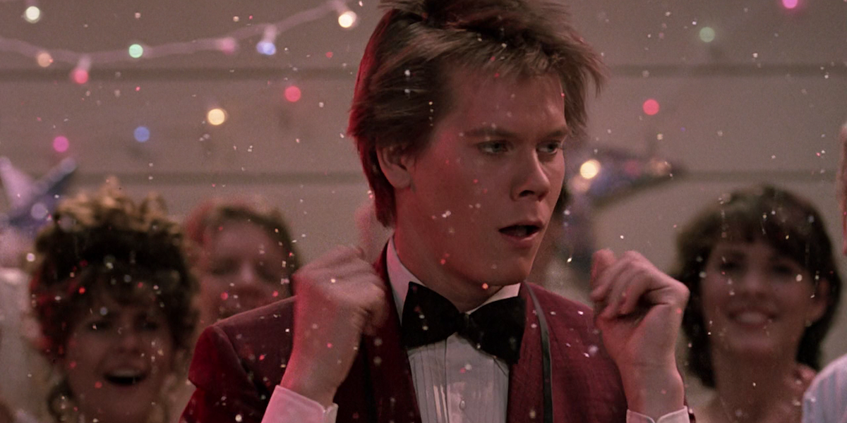 Kevin Bacon in Footloose dancing