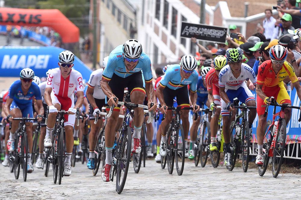 Tom Boonen (Belgium) and Michal Kwiatkowski (Poland)