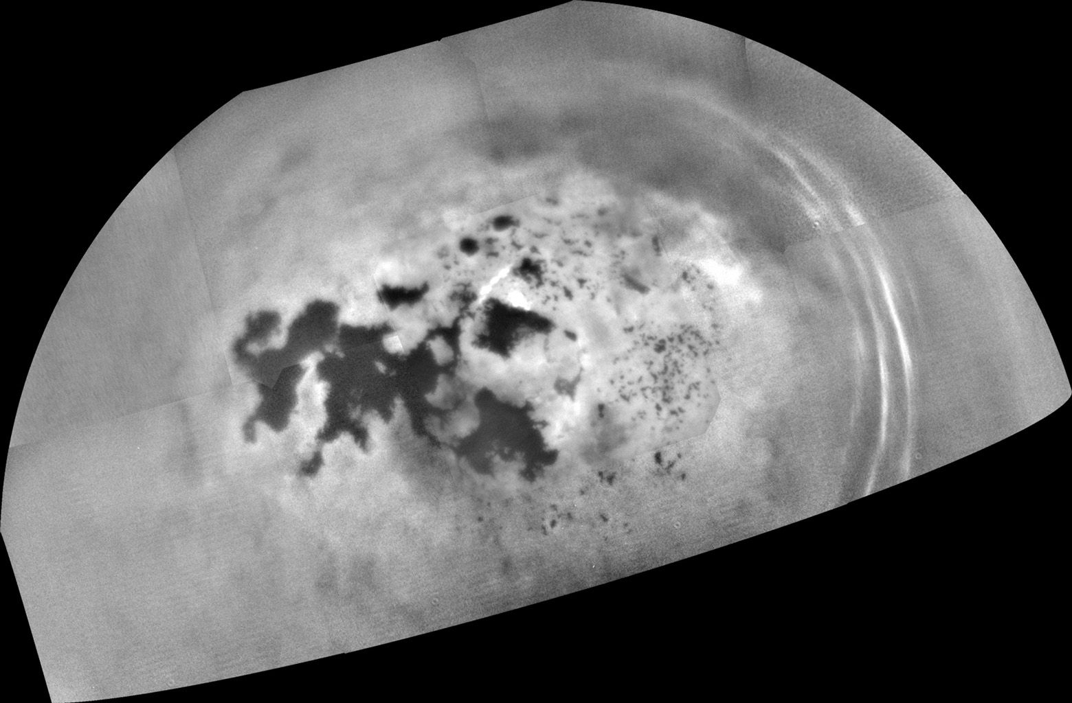 Fizzy Titan Saturn Moons Mysterious Magic Islands May Be Nitrogen Bubbles Space 