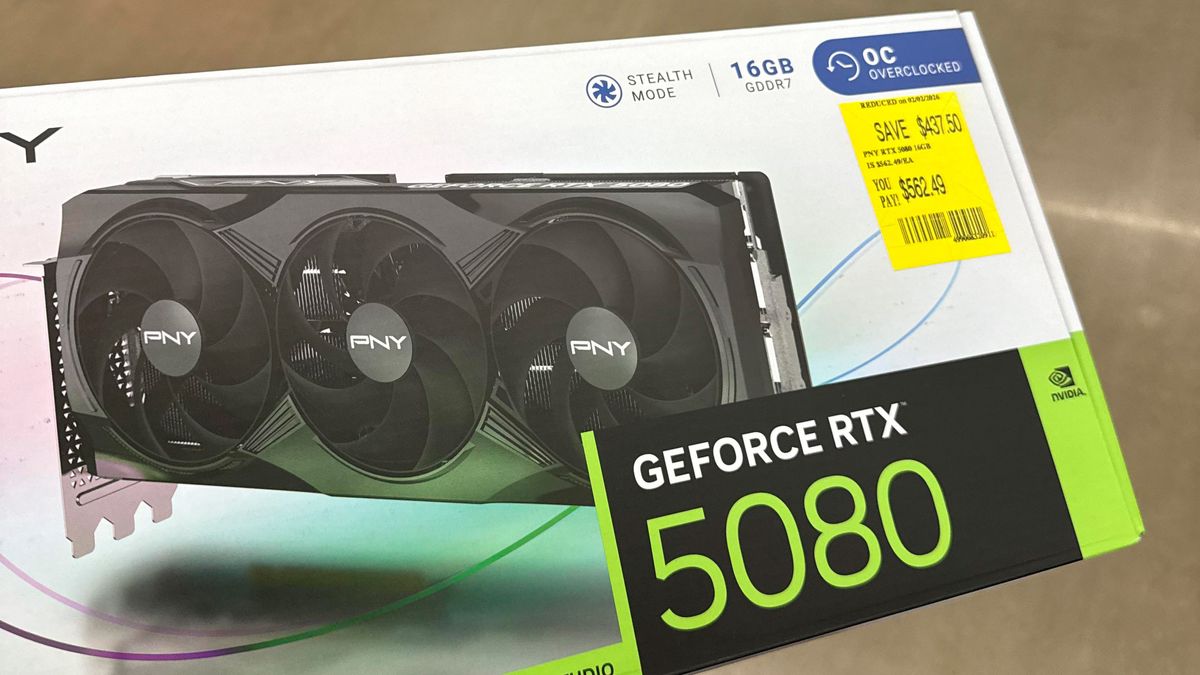 【動作確認済】GeForce RTX 5080（2025年5月新品購入） Gamer scores Nvidia's $999 powerhouse RTX 5080 for a jaw-dropping