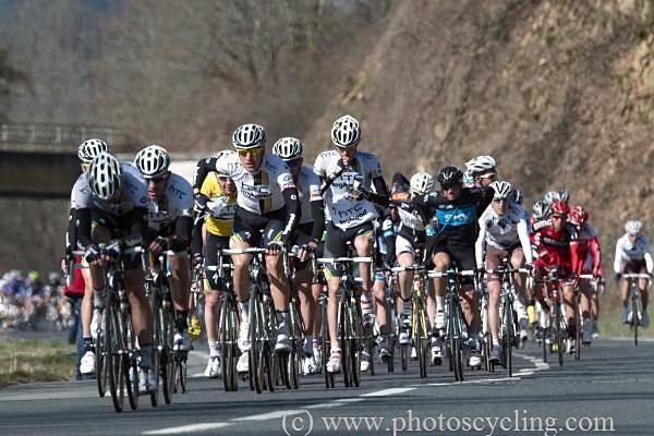 The peloton fuel up for the fight ahead.