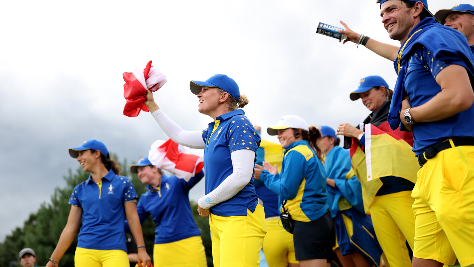 Team Europe celebrate