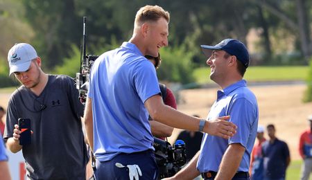 Meronk and Molinari celebrate