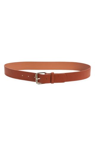 Single Prong Faux Leather Trouser Belt