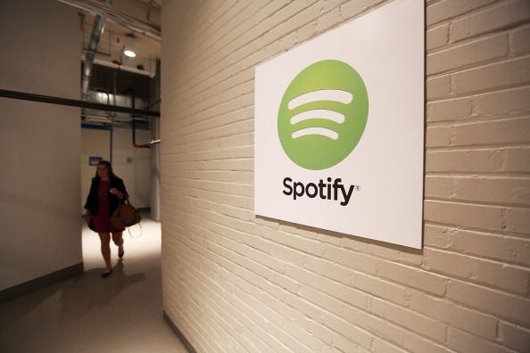 Spotify sign.