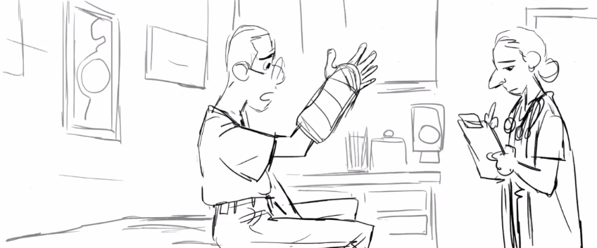 Pixar Soul storyboard