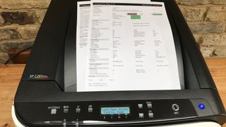 Printer with test page