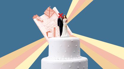 Cake decorating, Icing, Buttercream, Dessert, Torte, Cake, Baked goods, Wedding cake, Illustration, Birthday cake, 