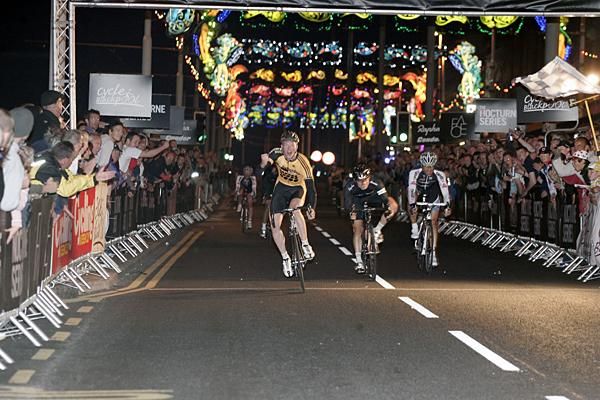 Ed Clancy wins the Blackpool Nocturne.