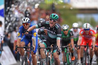 Sam Bennett (Bora-Hansgrohe) wins the final stage at the Vuelta a San Juan