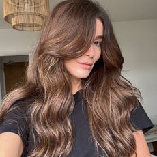 Eleanor's hair after having raffia bronde hair colour balayage